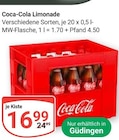Aktuelles Coca-Cola Limonade Angebot bei GLOBUS in Saarbrücken ab 16,99 €
