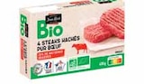 4 Steaks Hachés Pur Bœuf Bio Surgelés - Jean Rozé - Intermarché à Reims 4 Steaks Hachés Pur Bœuf Bio Surgelés - Jean Rozé en promo chez Intermarché Reims à 6,18 €