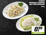 Nudelsalat, Krautsalat oder Pellkartoffelsalat Angebote von Dahlhoff bei EDEKA Münster für 0,99 €