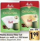 EDEKA Nalbach - Aroma-Filter 1x4 braun Angebot im Prospekt Aroma-Filter 1x4 braun bei EDEKA im Nalbach Prospekt für 1,99 €