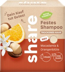 dm-drogerie markt Reiser - festes Shampoo Macadamia & Orangenblüte festes Shampoo Macadamia & Orangenblüte Angebot bei dm-drogerie markt Reiser im Prospekt Aktuelle Angebote