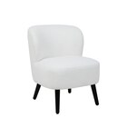 Fauteuil blanc - CARREFOUR HOME - Carrefour à Rueil-Malmaison Fauteuil blanc - CARREFOUR HOME en promo chez Carrefour Rueil-Malmaison à 69,99 €