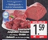 Bayerische Jungbullen-Rouladen im Angebot bei E center in Regensburg Bayerische Jungbullen-Rouladen Angebote von Südbayrische Fleischwaren bei E center Regensburg für 1,59 €