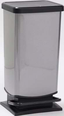 Poubelle à pédale paso 40l carbone - Géant Casino à Versailles Poubelle à pédale paso 40l carbone en promo chez Géant Casino Versailles à 30,90 €