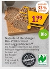 Bio-Vollkornbrot mit Roggenflocken von Bio Naturland Herzberger im aktuellen tegut Prospekt für 1,99 €