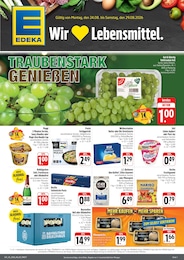 EDEKA Prospekt für Ebrach: "Wir lieben Lebensmittel!", 4 Seiten, 24.08.2026 - 29.08.2026