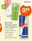 Energy Drink oder Organics Angebote von Red Bull bei tegut Bietigheim-Bissingen für 0,99 €