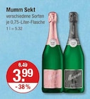 Sekt von Mumm im aktuellen V-Markt Prospekt für 3,99 €