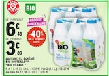 Promo Lait uht 1/2 écrémé bio bouteille à 3,89 € dans le catalogue E.Leclerc à Metz