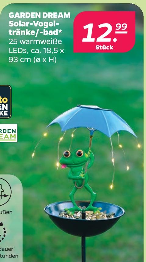 Solar-Vogeltränke/-bad