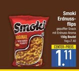 Knabberzeug im EDEKA Prospekt Erdnuss-flips von Smoki im aktuellen EDEKA Prospekt für 1,11 €
