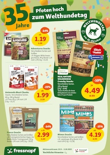 Pute im Fressnapf Prospekt "35 Jahre - Pfoten hoch, Preise runter!" mit 22 Seiten (Cottbus)