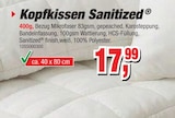 Aktuelles Kopfkissen Sanitized Angebot bei Die Möbelfundgrube in Trier ab 17,99 €