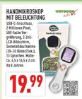 Marktkauf Delbrück - Handmikroskop mit Beleuchtung Angebot im Prospekt Handmikroskop mit Beleuchtung bei Marktkauf im Delbrück Prospekt für 19,99 €