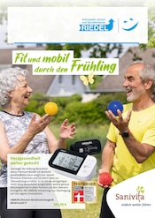 Aktueller Riedel & Pfeuffer GmbH Haus der Gesundheit Prospekt mit Blutdruckmessgerät, "Fit und mobil durch den Frühling", Seite 1