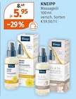 Massageöl von Kneipp für 5,95 € bei Müller im Angebot Massageöl von Kneipp im aktuellen Müller Prospekt