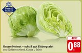 EDEKA Bad Bergzabern - echt & gut Eisbergsalat Angebot im Prospekt echt & gut Eisbergsalat bei EDEKA im Bad Bergzabern Prospekt für 0,88 €