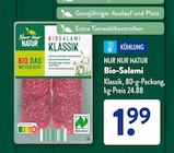 Bio-Salami von Nur Nur Natur im aktuellen ALDI SÜD Prospekt für 1,99 €