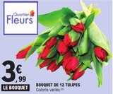 Bouquet de 12 tulipes dans le catalogue E.Leclerc