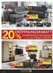 Wohnwand im BRAUN Möbel-Center Prospekt in Rastatt Aktueller BRAUN Möbel-Center Prospekt mit Wohnwand, "NEUERÖFFNUNG", Seite 2