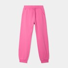 Pantalon de jogging molleton rose fushia fille en promo chez La Halle Pantalon de jogging molleton rose fushia fille dans le catalogue La Halle