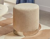 Pouf sylia velours côtelé ø38cm - Maxi Bazar à Saint-Maur-des-Fossés Pouf sylia velours côtelé ø38cm en promo chez Maxi Bazar Saint-Maur-des-Fossés à 39,99 €