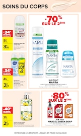 Promos Savon dans le catalogue "TOUTES EN BEAUTÉ" de Carrefour Savon en promo dans le catalogue Carrefour à la page 44