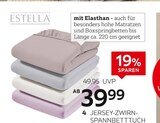 Jersey-Zwirn-Spannbetttuch Angebote von Estella bei XXXLutz Möbelhäuser Witten für 39,99 €