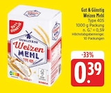 EDEKA Pommelsbrunn - Weizen Mehl Type 405 Angebot im Prospekt Weizen Mehl Type 405 bei EDEKA im Pommelsbrunn Prospekt für 0,39 €