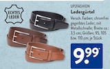 Ledergürtel von UP2FASHION im aktuellen ALDI SÜD Prospekt für 9,99 €