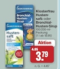 Hustensaft im Angebot bei famila Nordwest in Lingen Hustensaft Angebote von Klosterfrau bei famila Nordwest Lingen für 3,79 €