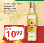 3 Jahre von Havana Club für 10,99 € bei GLOBUS im Angebot 3 Jahre von Havana Club im aktuellen GLOBUS Prospekt
