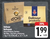 Crema d'Oro Mild + Fein Angebote von Dallmayr bei EDEKA Leipzig für 1,99 €