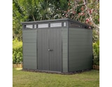 Abri de jardin CORTINA 97 en résine coloris vert et gris 6 m² - Keter dans le catalogue Brico Dépôt
