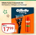 Fusion 5 Geschenk-Set Angebote von Gillette bei GLOBUS Krefeld für 17,99 €