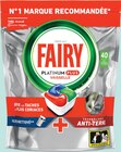 Tablettes lave-vaisselle tout en 1 Platinum Plus Original X40(b) - Fairy en promo chez Intermarché Super Charleville-Mézières à 6,95 €