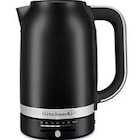 Bouilloire Kitchenaid 5KEK1701EBM BOUILLOIRE A TEMPERATURE REGLABLE 17L KITCHENAID - NOIR REGLISSE - Kitchenaid - Darty à Boulogne-Billancourt Bouilloire Kitchenaid 5KEK1701EBM BOUILLOIRE A TEMPERATURE REGLABLE 17L KITCHENAID - NOIR REGLISSE - Kitchenaid en promo chez Darty Boulogne-Billancourt à 119,99 €