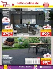Gartenmöbel im Netto Marken-Discount Prospekt in Suhl Aktueller Netto Marken-Discount Prospekt mit Gartenmöbel, "Aktuelle Angebote", Seite 40