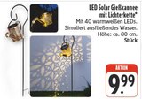 LED Solar Gießkanne mit Lichterkette Angebote bei nah und gut Würzburg für 9,99 €