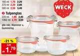 Tulpen Glas 160 ml im Angebot bei Zimmermann in Mainz Tulpen Glas 160 ml Angebote von Weck bei Zimmermann Mainz für 1,79 €