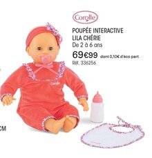 Poupée interactive Lila chérie - Oxybul à Trappes Poupée interactive Lila chérie en promo chez Oxybul Trappes à 69,99 €