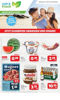 Nutella im aktuellen nah&frisch Prospekt (Münster) Nutella im nah&frisch Prospekt "DER MARKT FÜR GUTES ESSEN UND TRINKEN" mit 7 Seiten (Münster)
