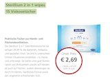 Sterillium 2 in 1 wipes bei LINDA Premiumapotheke im Alpirsbach Prospekt für 2,69 €