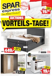 Aktueller Spar-Express Prospekt mit Bett, "AKTIONS-VORTEILS-TAGE!", Seite 1