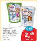 Kids No Touch Seife Nachfüller Apfel Duft von Sagrotan für 2,49 € bei budni im Angebot Kids No Touch Seife Nachfüller Apfel Duft von Sagrotan im aktuellen budni Prospekt
