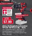 i&M BauCentrum - Akku-Schlagbohrschrauber TP-CD 18/70 Li-i BL - Solo Angebot im Prospekt Akku-Schlagbohrschrauber TP-CD 18/70 Li-i BL - Solo bei i&M BauCentrum im Prospekt "" für 80,91 €