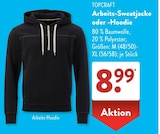 Arbeits-Sweatjacke Angebote von Topcraft bei ALDI SÜD Ettlingen für 8,99 €