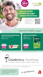 Apotheken Prospekt von mea - meine apotheke St. Ingbert mea - meine apotheke Prospekt: "Unsere August-Angebote", 4 Seiten, 01.08.2026 - 31.08.2026
