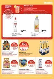 Promos Vodka dans le catalogue "C'EST NOËL AVANT L'HEURE !" de Monoprix à la page 19