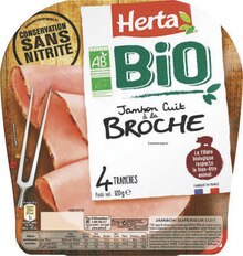 Jambon cuit à la broche bio - Casino Supermarchés à Bois-Colombes Jambon cuit à la broche bio en promo chez Casino Supermarchés Bois-Colombes à 2,88 €